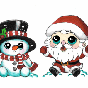 A Snowman and Santa Story